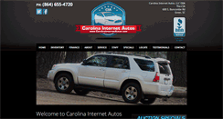Desktop Screenshot of carolinainternetautos.com